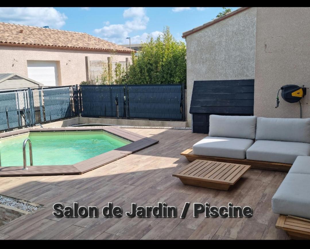 Maison 8 Couchages Clim, Plage A Pied, Petite Piscine 拉诺维勒港 外观 照片