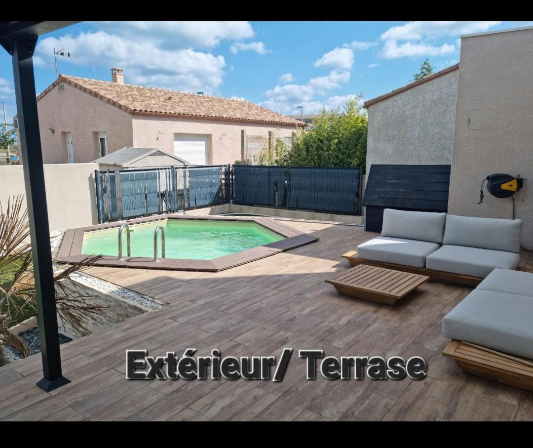 Maison 8 Couchages Clim, Plage A Pied, Petite Piscine 拉诺维勒港 外观 照片