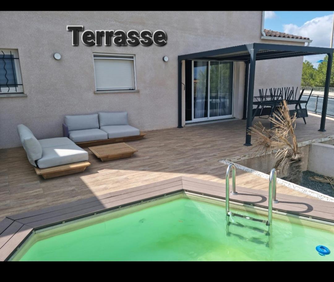 Maison 8 Couchages Clim, Plage A Pied, Petite Piscine 拉诺维勒港 外观 照片